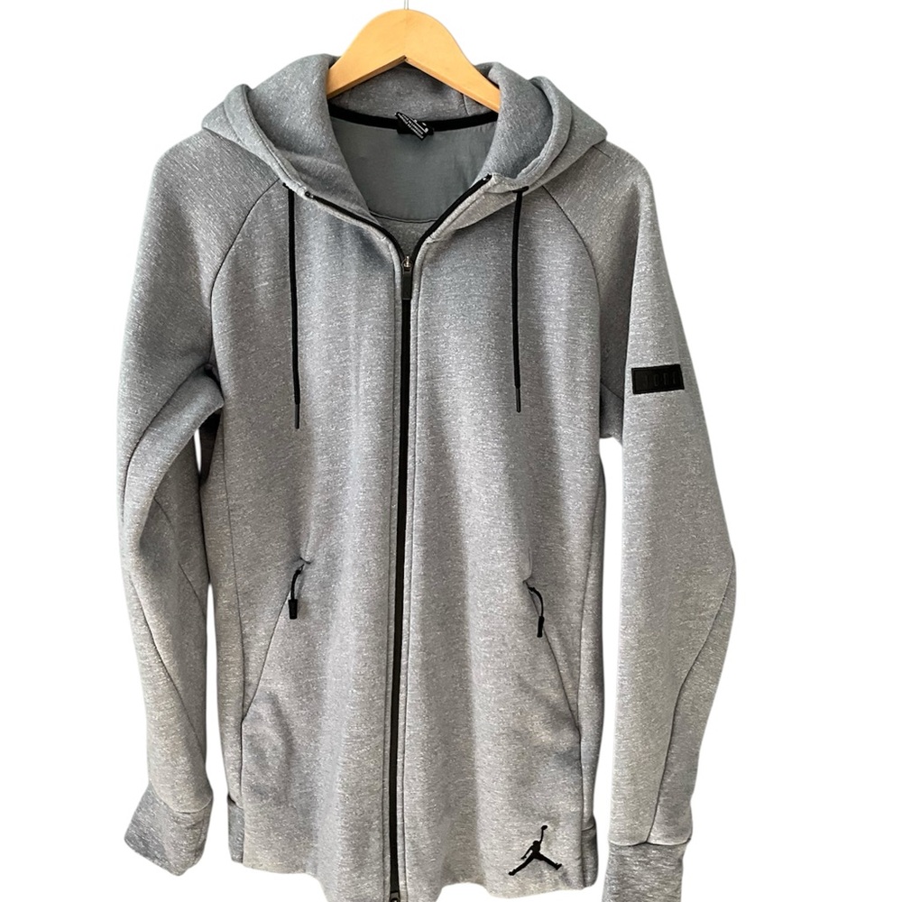 Nike Heather Gray Full-Zip Hoodie